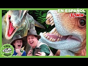 ¡Dinosaurios y tiburón Megalodón gigante! | 30 min de videos de dinosaurios para niños