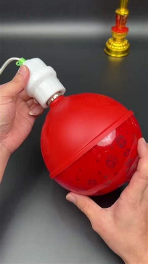 Happy New Year projection lantern with the word "Fu" New Year lantern Projection lantern Project