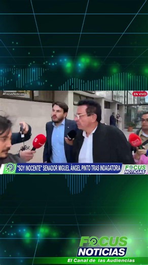 "I am INNOCENT" Senator MIGUEL ÁNGEL PINTO After the conclusion of the investigation into alleged...