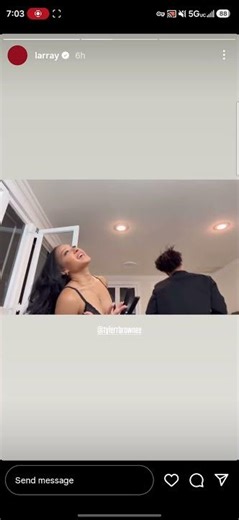 INSTAGRAM STORY: Larray & Tyler (His Sister) Sing "Wildflower" by Billie Eilish