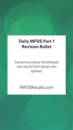 MFDS Part 1 Daily Revision Bullet