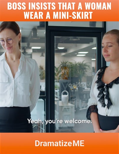 706K views · 9K reactions | Boss insists that a woman wear a mini-skirt #shortdrama, #dramashort, #dramatizeme, #lovesbuster | DramatizeMe | Facebook