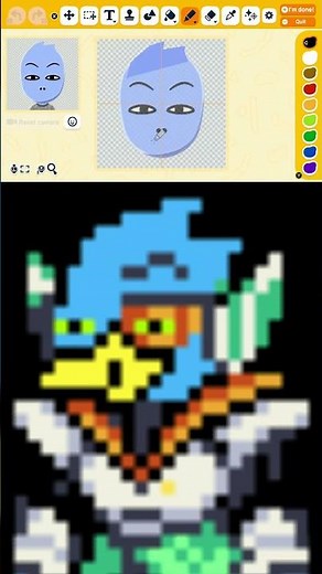 How to make Berdly (Dark World) from Deltarune #berdly #deltarune