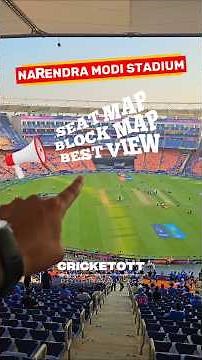 The ULTIMATE Seating Guide: (Block Map & Best Views!) #shorts #ytshorts #narendramodistadium