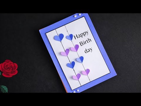 DIY Beautiful Handmade Card for Birthday || Birthday card for best friend || Greeting Card design