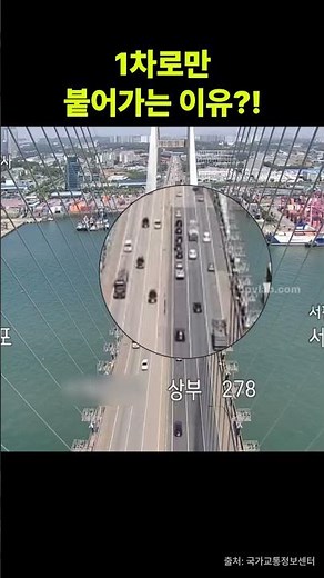 마치 자석 같은 1차로 차량들? 서해대교 위 연쇄 추돌 사고와 살 떨리는 회피 기동 | Dangerous Tailgating on Bridge | #교통사고 #블랙박스 #고속도로
