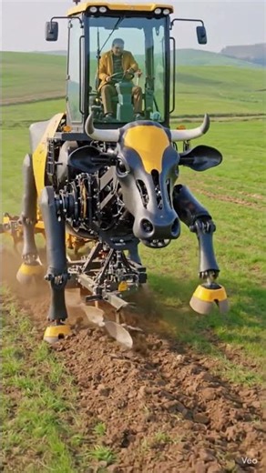 Hybrid Farming Technology । Future Farmer । Next-Gen Plowing Robot #robotfarming #futuretechnology