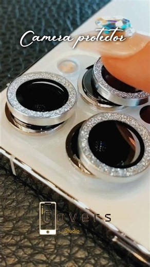 Crystal Camera Lenses for iPhones ✨ Best Luxury iPhone Upgrade#iphonecover #lenses #shorts