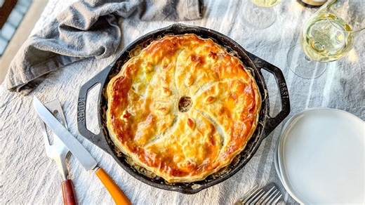 Springy vegetarian pot pie recipe