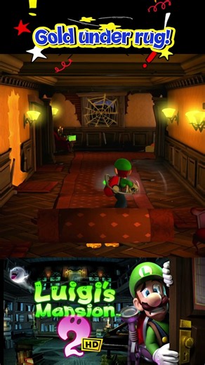 Found Hidden Gold Under the Rug! - Luigi's Mansion 2 🧹🪙