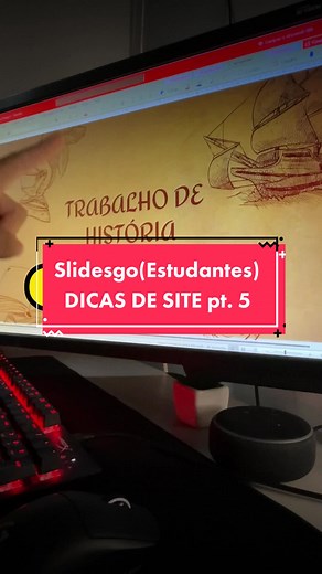 Como fazer slides bonitos📂📚 #slides #slidesgo #dicasdeestudante #dicasparaescola #sitedeslides