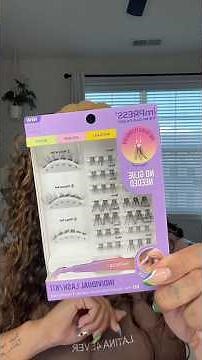The EASIEST way to put on fake lashes (from someone who has never been able to put them on before)