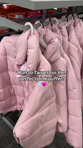NEW Women's Pink Winter Puffer Jacket at Target - 40% OFF!