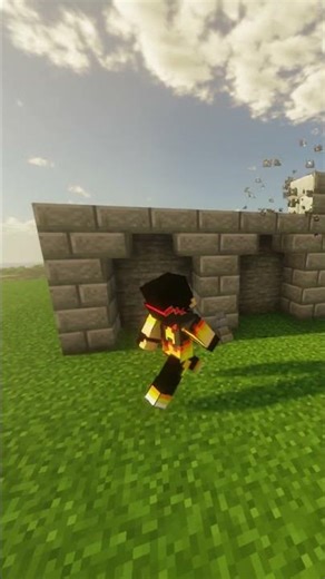 Best Minecraft Castle Wall Tutorial #shorts