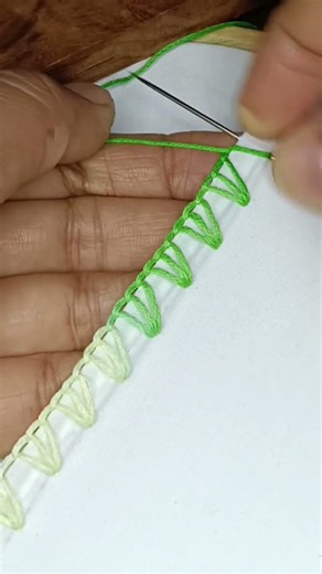 Border stitching #embroidery #border #stitching #bordado