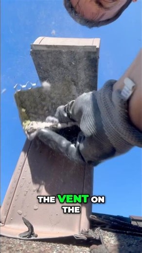 Dryer Vent Cleaning: Florida's Clogged Roof Vent! #shorts