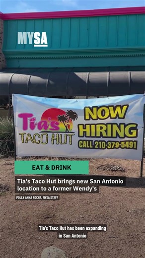 A shuttered Wendy's on a busy San Antonio road is slowly coming back to life but as a completely different concept. Tia's Taco Hut is moving into the space as part of its recent expansion across the city. Though remnants of Wendy's remain, expect Tia's to complete its takeover in the near future. 🔗 Read more at the link in our bio.