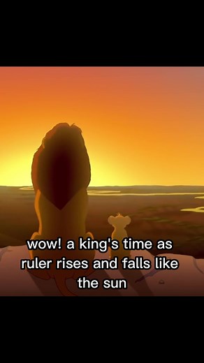 Mufasa and Simba 'Everything the Light Touches' Scene from The Lion King
