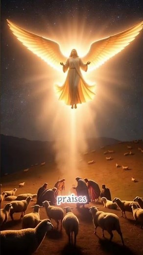 Did you know the Bible says the angels filled the night sky with praise when Jesus was born?