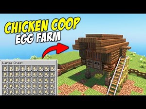 Minecraft EASY Chicken Egg Farm Tutorial 1.19.3+