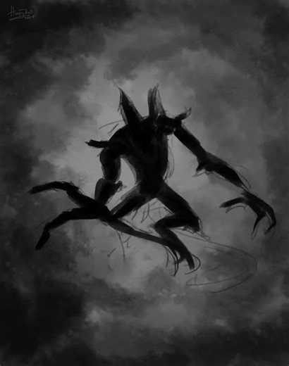 Shadowborn Digital Speedpaint | Horror Art Timelapse