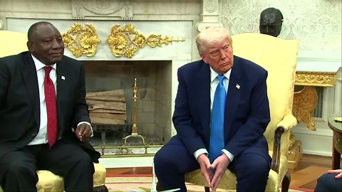 Trump meets with President of the Republic of South Africa