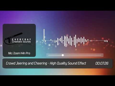 Crowd Jeering and Cheering | HQ Sound Effect