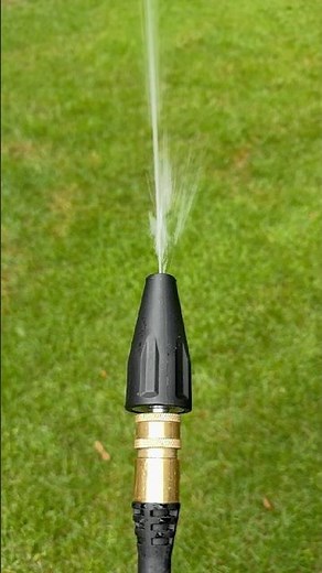 What does a slow motion Turbo Nozzle for Electric Pressure Washers look like? #beforeandafter