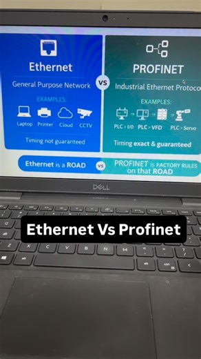 Jim’s Automation _ PLC_SCADA on Instagram: "Ethernet Vs Profinet"
