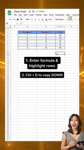 1 TimeSaving Shortcut in Google Sheets #exceltips #googlesheetstips #microsoft365tips