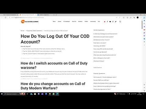 ✅ How To Logout of Cod Account on PC (Full Guide)