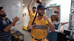 Bill and Kyle are still trying to figure out the appropriate way to enter those Monday morning staff chats... Guess that's what happens when you hire players full time. This is Bananaland. | The Savannah Bananas