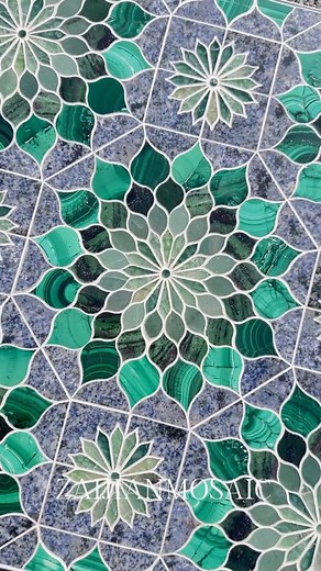 Zaijian Mosaic on Instagram: "I GIOIELLI — Where gems become architecture.🔥 A new era of luxury begins. Hand-set, impossible to replicate. Beyond design — a legacy in stone.💚🔥 - - - #zaijianmosaic #mosaic #art #glass #design #bathroom #mosaicart #marble #interiordesign #interiors #bathroomdesign #decor #dreamhome #lifestyle #tile #marblemosaic #floor #floordesign #livingroom #tiledesign #luxuryliving #dreamhome #insipration #waterjetmosaic #muranoglass #backsplash #floortiles #tilework #kitch