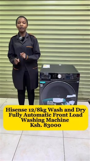 Leviticus Electronics | Hisense 12/8kg Wash & Dry Fully Automatic Front Load Washing Machine 💸 Ksh. 83,000 Only! Make laundry day effortless with this powerful... | Instagram