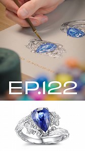 EP.122 Custom Anniversary Ring featuring a 5CT pear natural sapphire to celebrate my customers’ success stories #jewelrydesigner #losangeles #finejewelry #customjewelry #entrepreneur #danielyujewelry #sapphire #diamonds #highjewelry #engagementring #jewelry | DanielYu