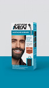 Nothing eliminates gray faster than Just For Men Mustache & Beard - 5 easy minutes. | Just For Men