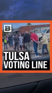 55K views · 2.1K reactions | Tulsa votin’! A massive line for early voting was seen in Tulsa County in Oklahoma on Wednesday. | Breitbart | Facebook