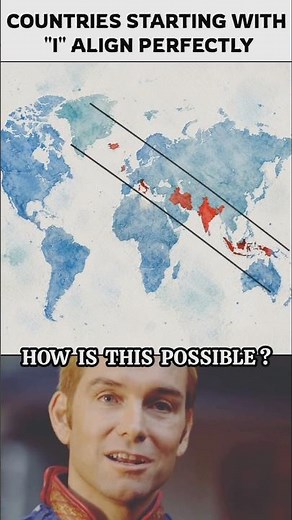 Countries That Start With "I" Are Perfectly Aligned? 🤯🌍 #shorts #geography #worldmap