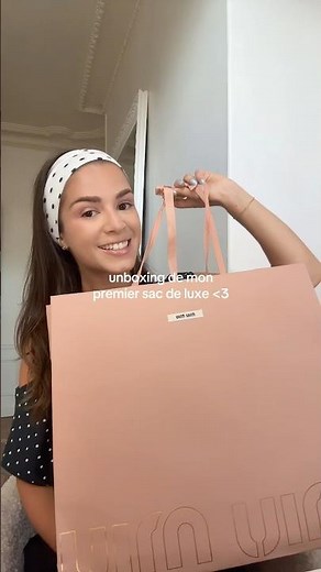 unboxing Miu Miu : mon premier sac de luxe 🤍🌟 #unboxing #haul #miumiu #bag #luxury