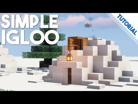 How to Build a Simple Igloo (Minecraft 1.14 Tutorial)