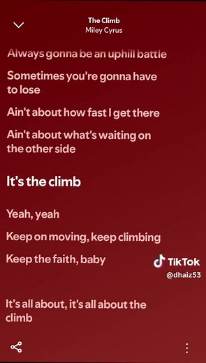 Miley Cyrus - The Climb Lyrics (Full Song)