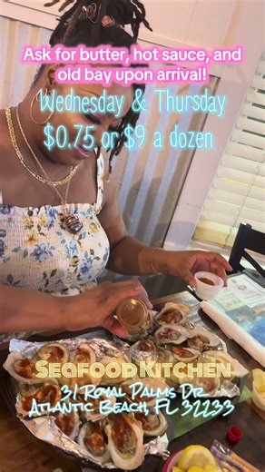 If you love oysters, Seafood Kitchen is definitely worth checking out—especially on Wednesdays and Thursdays when they run their oyster special. Oysters are just 75¢ each or $9 a dozen, which is a STEAL. We went all in and ordered five dozen, and honestly… no regrets. The oysters come plain, so don’t be shy—ask for butter, hot sauce, and Old Bay to dress them up exactly how you like. Once we had the extras, it was game on. Fresh oysters, great pricing, and a laid-back seafood vibe made this a so