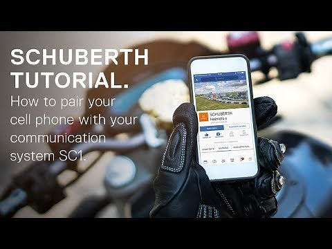 SCHUBERTH tutorial: How to pair your cell phone with your communication system SC1.