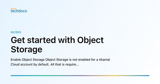Get started with Object Storage