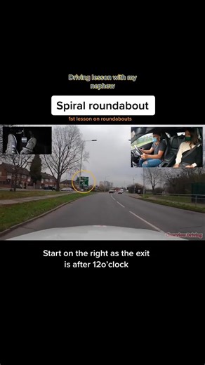 How to do roundabouts safely #driving #lesson #test #tips #roundabout #spiral #safety #hazard #howto | Cleaving driving