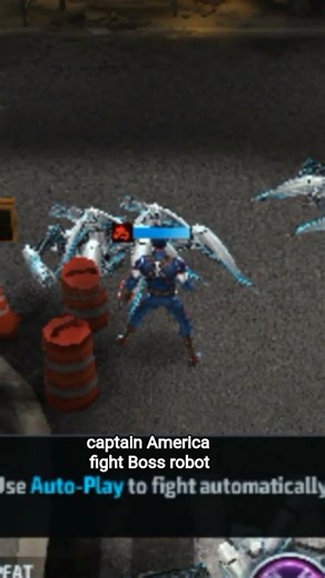 captain America fight Boss robot view full video