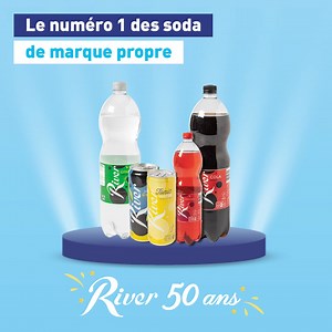 Double fête ! 🥳 River a 50 ans, et c'est en plus la marque de soda numéro 1 en Belgique. | ALDI Belgium