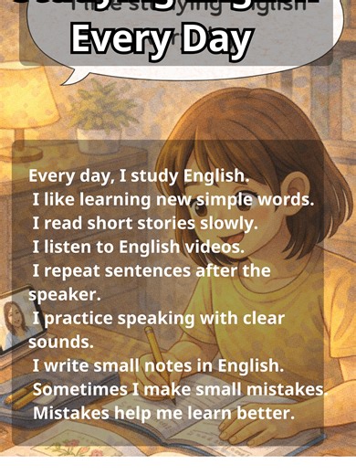 Studying English Every Day: Simple Stories for Beginners