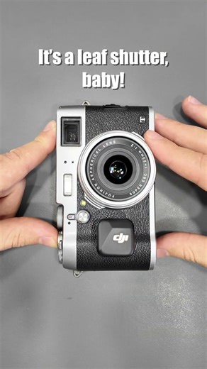 The most satisfying shutter sound: Leaf Shutter