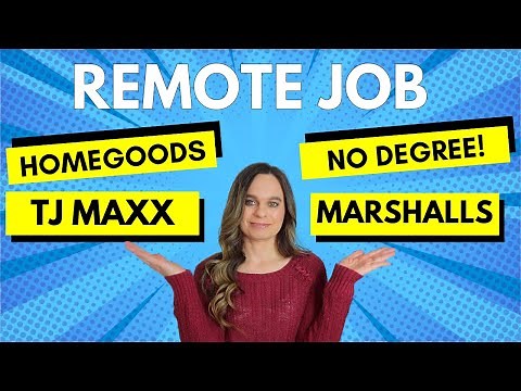 TJX Hiring PART-TIME (TJ Maxx, Marshalls, Homegoods) Work From Home Job 2023 | No Degree Needed |USA
